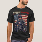 T-shirt Drapeau américain de Bigfoot célébrations du 4 jui (Devant)