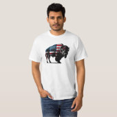 T-shirt Drapeau américain de Buffalo patriotique (Devant entier)