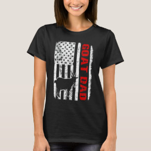 T-shirt Drapeau américain de chèvre papa