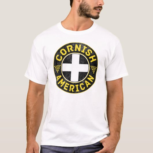 T-shirt Drapeau américain de Cornouailles Tee (Devant)