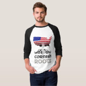 T-shirt Drapeau américain de Cornouille (Devant entier)