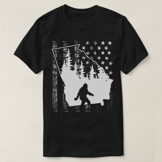 T-shirt Drapeau américain de Géorgie (Design devant)