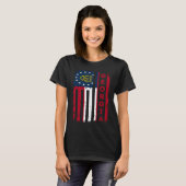 T-shirt Drapeau américain de Géorgie Drapeau de l'État d'o (Devant entier)