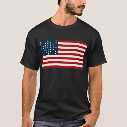 T-shirt Drapeau américain de guerre civile de Sumter de (Devant)