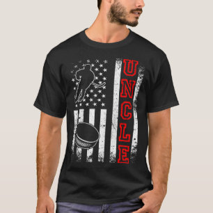 T-shirt Drapeau américain de hockey