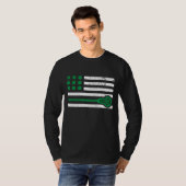 T-shirt Drapeau américain de Jour de la Saint Patrick de c (Devant entier)