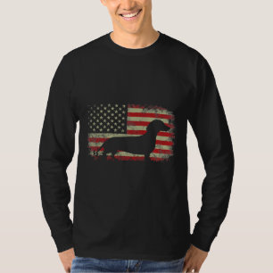T-shirt Drapeau Américain De Juillet