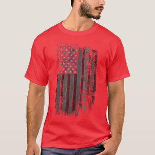 T-shirt Drapeau américain de la famille Holley pour femmes