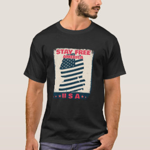 T-shirt Drapeau américain de la liberté Flying USA America