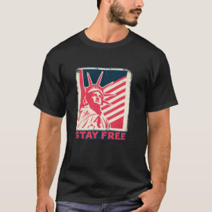T-shirt Drapeau américain de la liberté Flying USA America