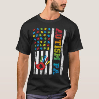 T-shirt Drapeau américain de la PA Autisme Sensibilisation