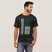 T-shirt Drapeau américain de la Saint-Patrick (Devant entier)