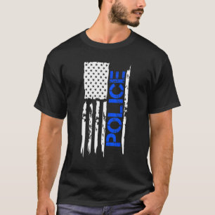 T-shirt Drapeau américain de la semaine de police 2023
