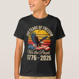 T-shirt Drapeau américain de l'aigle vintage du 4 juillet