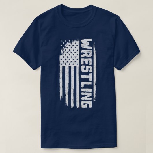 T-shirt Drapeau américain de lutte (Design devant)