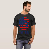 T-shirt Drapeau américain de lutte (Devant entier)