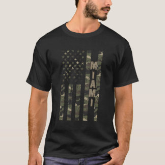 T-shirt Drapeau américain de Miami Camo W Us