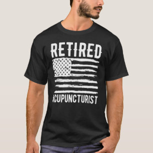 T-shirt Drapeau américain de profession acupuncturiste à l