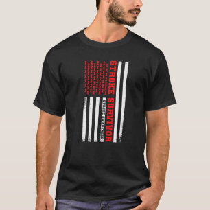 T-shirt Drapeau américain de sensibilisation aux accidents