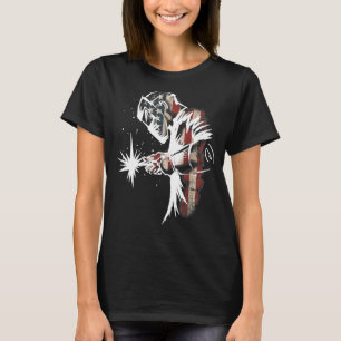 T-shirt Drapeau américain de souder Usa Patriotic Welder