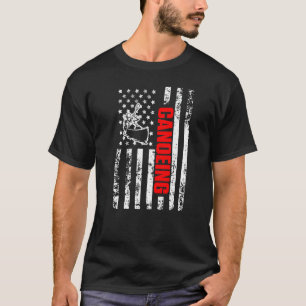 T-shirt Drapeau américain de sport patriotique Canoë Premi