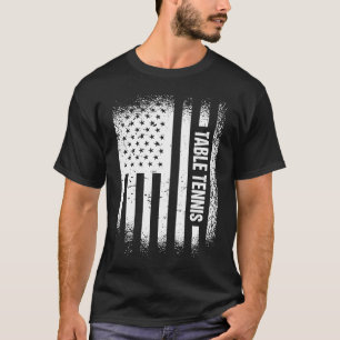 T-shirt Drapeau américain de tennis de table 6