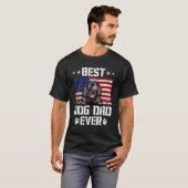 T-shirt Drapeau américain de Terre-Neuve (Devant entier)