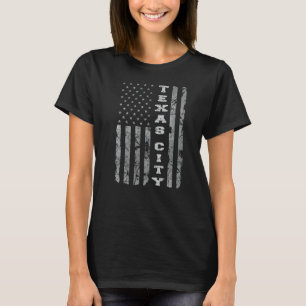 T-shirt Drapeau américain de Texas City