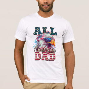 T-shirt Drapeau américain de tous les 4 juillet américains