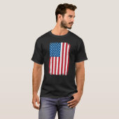T-shirt Drapeau américain déçu Amérique patriotique US 4e (Devant entier)