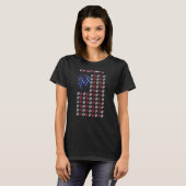 T-shirt Drapeau américain des Chawasha 4e drapeau (Devant entier)