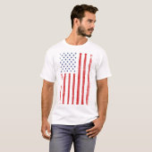 T-shirt Drapeau américain des Etats-Unis de batteur (Devant entier)