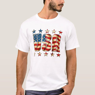 T-shirt Drapeau américain des États-Unis Jour de l'Indépen
