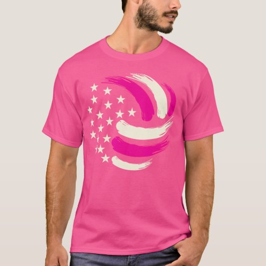 T-shirt Drapeau américain des filles (Devant)
