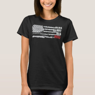 T-shirt Drapeau américain des hommes Usa Dada Daddy Bruh D