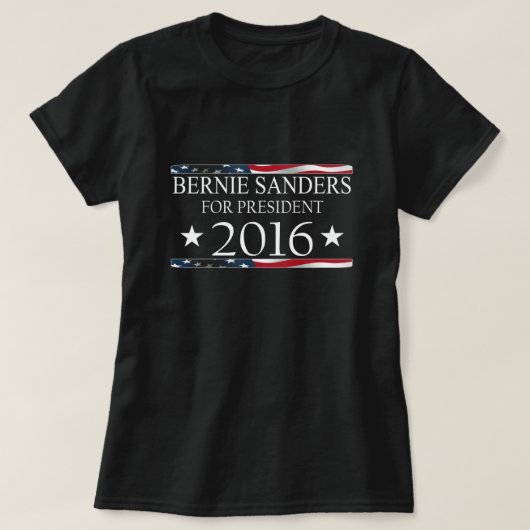 T-shirt Drapeau américain des ponceuses 2016 de Bernie (Design devant)