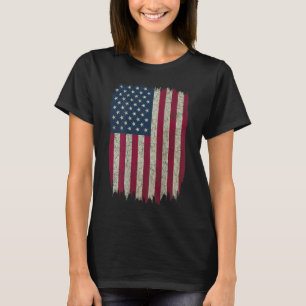 T-shirt Drapeau américain design Vintage en détresse sur l