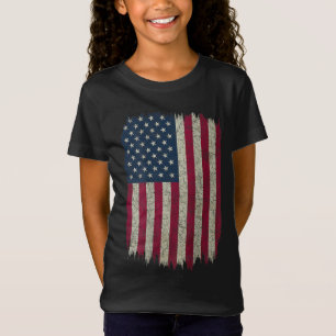 T-Shirt Drapeau américain design Vintage en détresse sur l