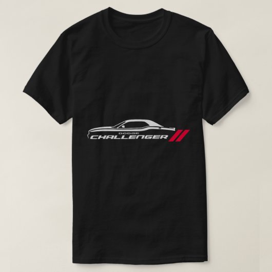 T-shirt Drapeau américain Dodge Challenger Muscle 4juillet (Design devant)