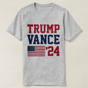 T-shirt Drapeau américain Donald Trump JD Vance 2024