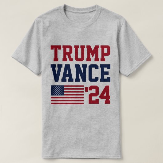 T-shirt Drapeau américain Donald Trump JD Vance 2024 (Design devant)