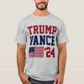 T-shirt Drapeau américain Donald Trump JD Vance 2024 (Devant)