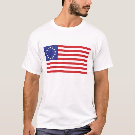 T-shirt Drapeau américain d'origine Betsy Ross (Devant)