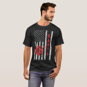 T-shirt Drapeau américain Drapeau cadeau (Devant entier)