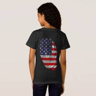 T-Shirt Drapeau américain, drapeau des États-Unis, emprein