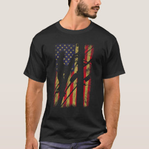 T-shirt Drapeau américain Drapeau électrique Li