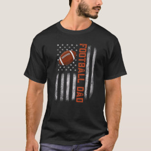 T-shirt Drapeau américain Drapeau Vintage Football Drapeau