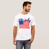 T-shirt Drapeau américain du 4 juillet (Devant entier)