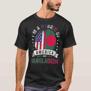 T-shirt Drapeau américain du Bangladesh Drapeau américain