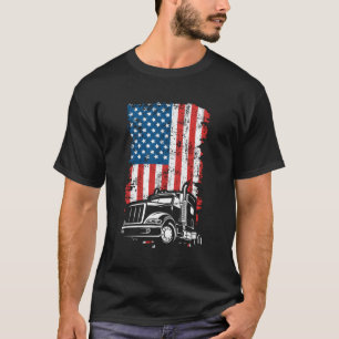 T-shirt Drapeau américain du camion